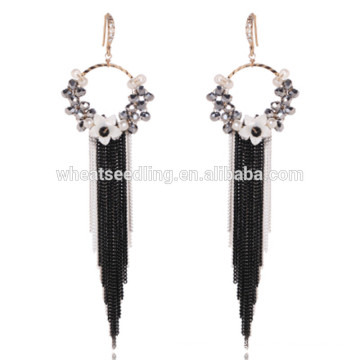 Jinhua supplier delicate mixed order gemstone rhinestone gypsy earrings